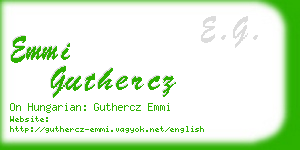 emmi guthercz business card